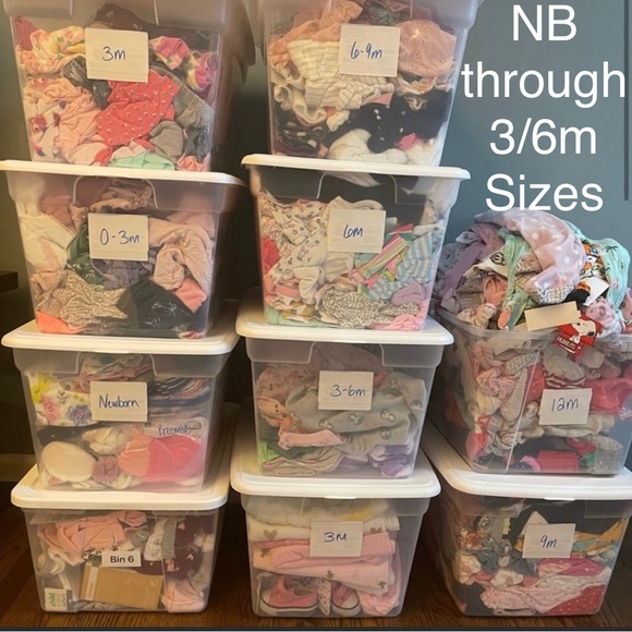 5lbs of BABY GIRL Clothes (Newborn through 3/6m) - Picture 1 of 17